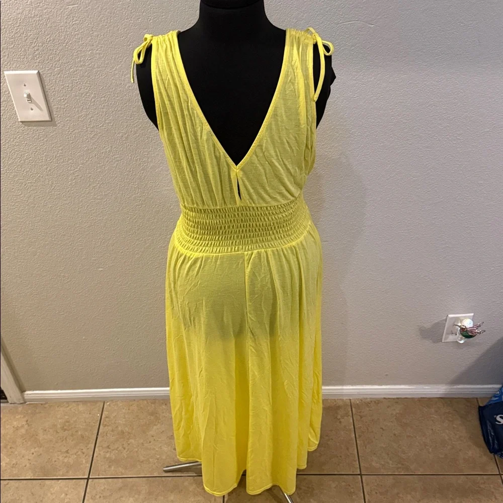 Just Love Bright Yellow V-Neck Sleeveless Maxi Dress - Picture 4 of 6